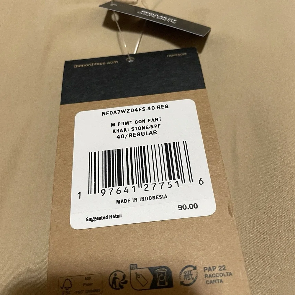 NWT THE NORTH FACE Paramount Convertible Stretch Lightweight Pants Short 40 x 33